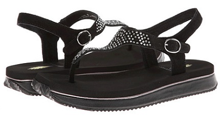 black colour sandals